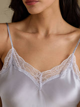 [Silver] SilkSilky-SE Spaghetti Strap Sweetheart Neck Nattlinne 004