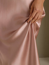 [Toscana] SilkSilky-SE Spaghetti Strap V Neck Nattlinne 005