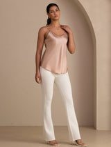 [Toscana] SilkSilky-SE Spaghetti Strap V Neck Cami Toppar 007