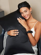 [Kungsblått] SilkSilky-SE 22Momme Rent Silke Pillowcase Set 006