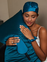 [Kungsblått] SilkSilky-SE 22Momme Rent Silke Pillowcase Set 003