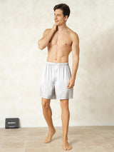 [Silver] SilkSilky-SE Men's Sleep Shorts 003