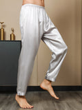 SilkSilky SE Rent Silke Mens Sleep Bottoms Grå 001