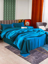 [Kungsblått] SilkSilky-SE 25Momme Rent Silke Bedding Set 002