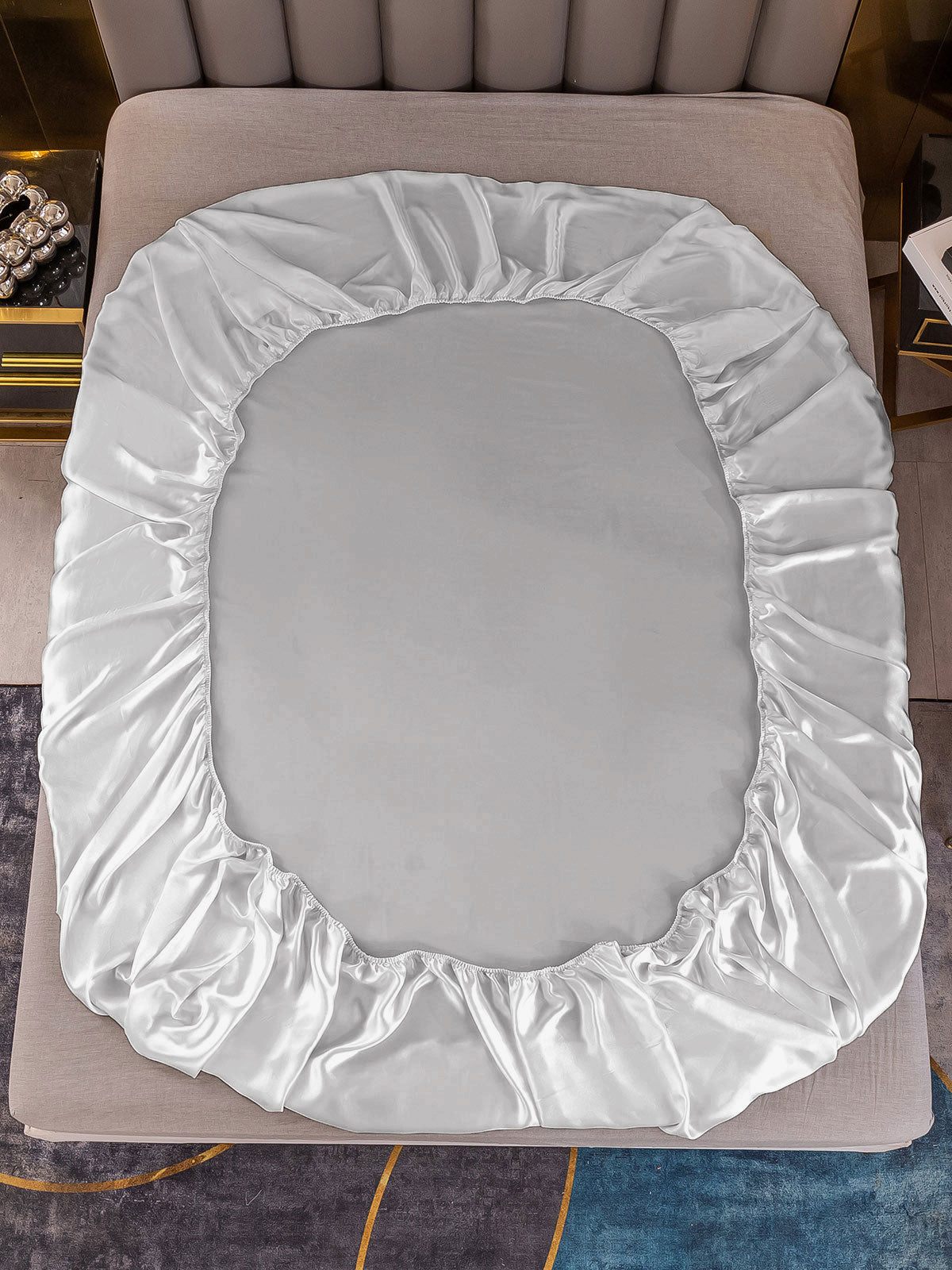 [Silver] SilkSilky-SE 22Momme Rent Silke Sheet 003,