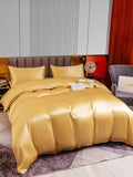 SilkSilky SE 22Momme Rent Silke Bedding Set Champagne 004