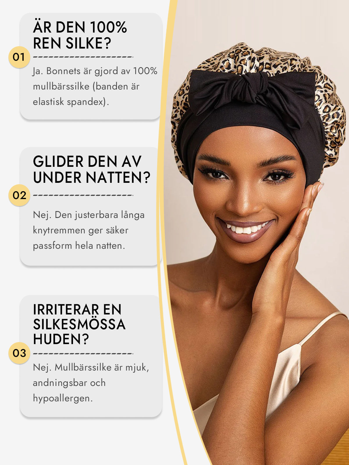 [Leopard] SilkSilky-SE Rent Silke Sleep Cap 006
