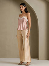 [Toscana] SilkSilky-SE Spaghetti Strap V Neck Cami Toppar 006