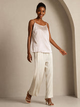 [Beige] SilkSilky-SE Spaghetti Strap Cami Toppar 006