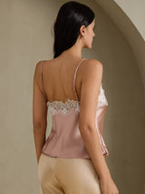 [Toscana] SilkSilky-SE Spaghetti Strap V Neck Cami Toppar 002