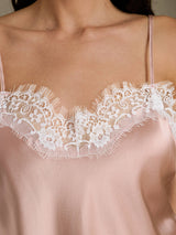 [Toscana] SilkSilky-SE Spaghetti Strap V Neck Cami Toppar 004