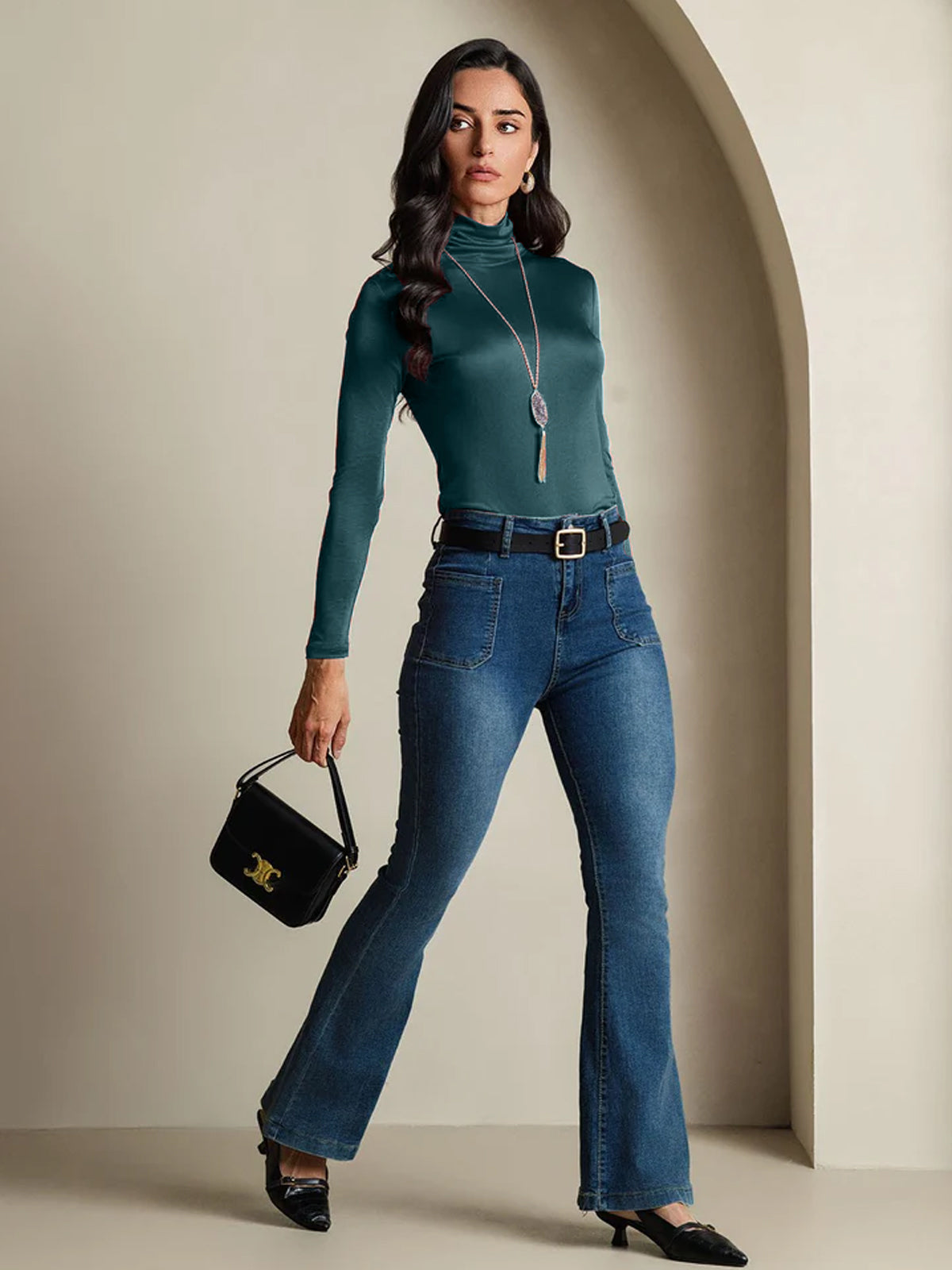 [Mörkgrön] SilkSilky-SE Silke Womens T-Shirt 006,