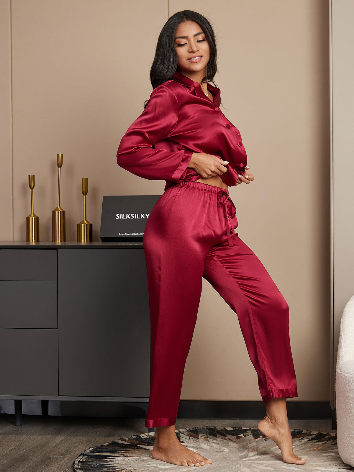 [Vin] SilkSilky-SE Rent Silke Womens Pajamas 005