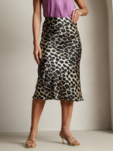 [Leopard] SilkSilky-SE 19Momme Rent Silke Skirt 005,