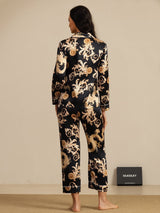 [Svart Drake] SilkSilky-SE Long Sleeve Lapel Collar Dam Pyjama 002