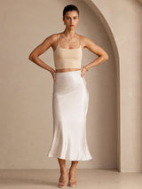 [Beige] SilkSilky-SE Damkjol 006