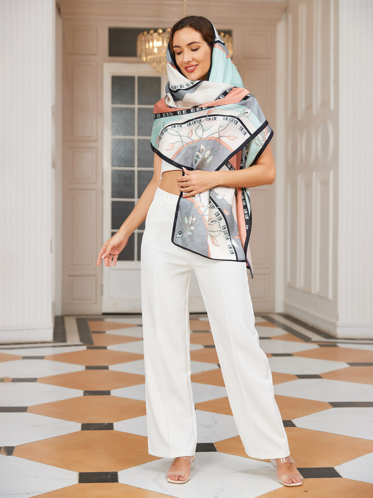 [P030] SilkSilky-SE Rent Silke Scarf 005,