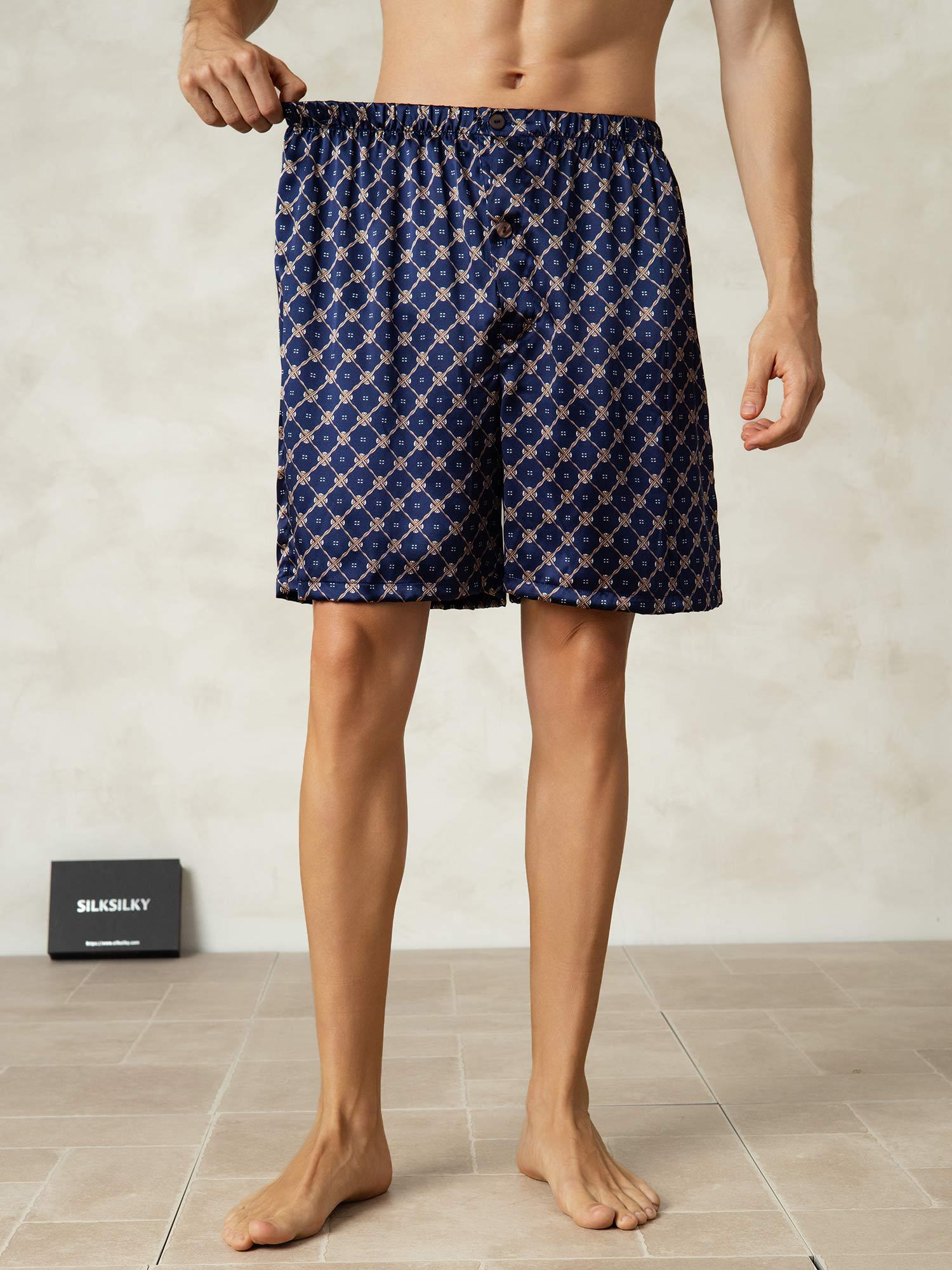 [MarinKedja] SilkSilky-SE Rent Silke Mens Sleep Bottoms 005