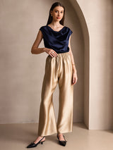 [Champagne] SilkSilky-SE 19Momme Silke Womens Pants 007,