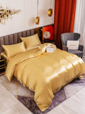 SilkSilky SE 19Momme Rent Silke Bedding Set Champagne 003