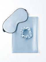 [Ljusblå] SilkSilky-SE 19Momme Rent Silke Pillowcase Set 006