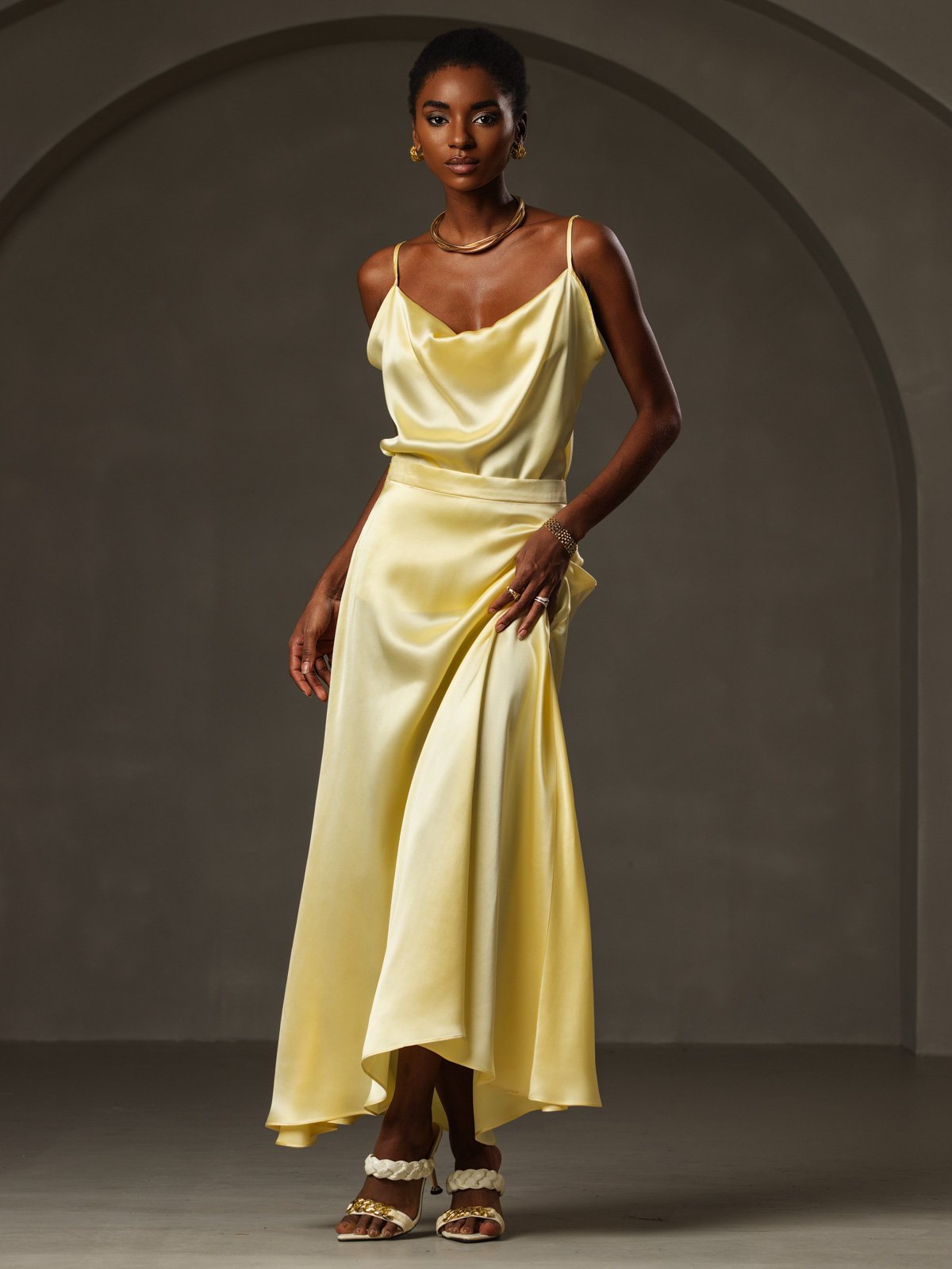 [Gul] SilkSilky-SE 19Momme Silke Camisoles 005