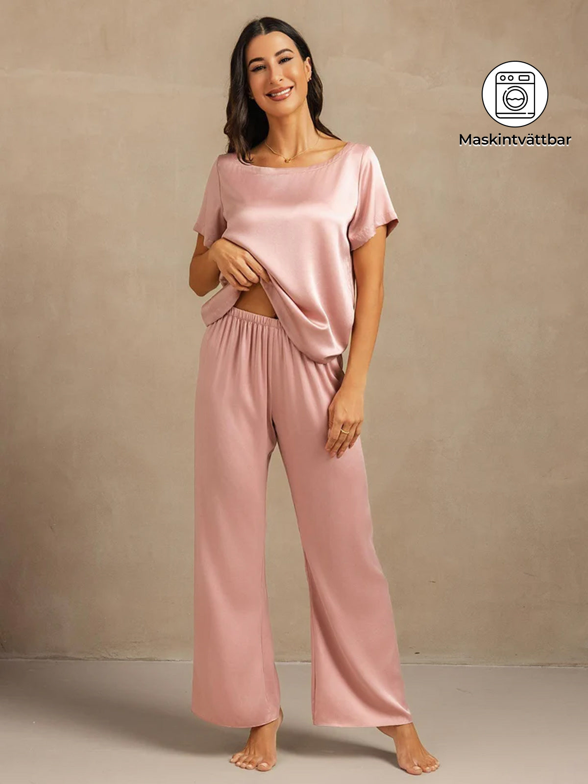 [Persikohud] SilkSilky-SE 19Momme Silke Womens Pajamas 001