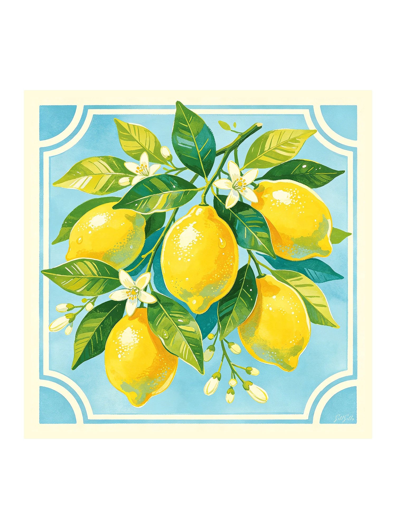 [Blå Citron] SilkSilky-SE Scarf 001