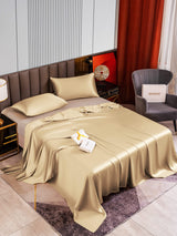 [Beige] SilkSilky-SE 22Momme Bäddset 002