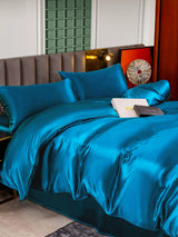 [Kungsblått] SilkSilky-SE 25Momme Rent Silke Bedding Set 003