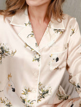 [Ljusrosa] SilkSilky-SE Rent Silke Womens Pajamas 006