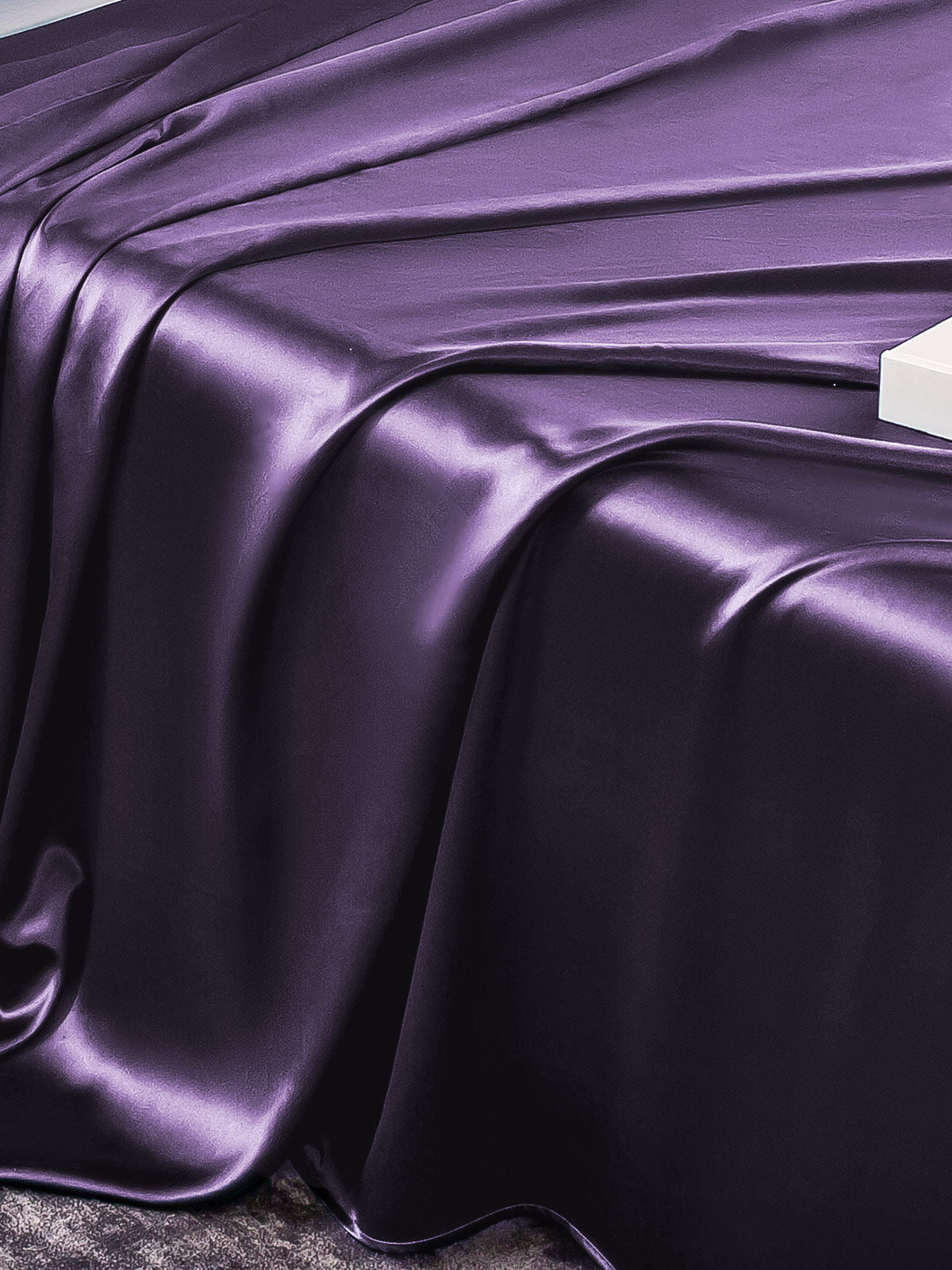 [Mörklila] SilkSilky-SE 22Momme Rent Silke Bedding Set 005,
