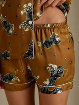 [Brunt Lejon] SilkSilky-SE Short Sleeve Notch Collar Dam Pyjama 006