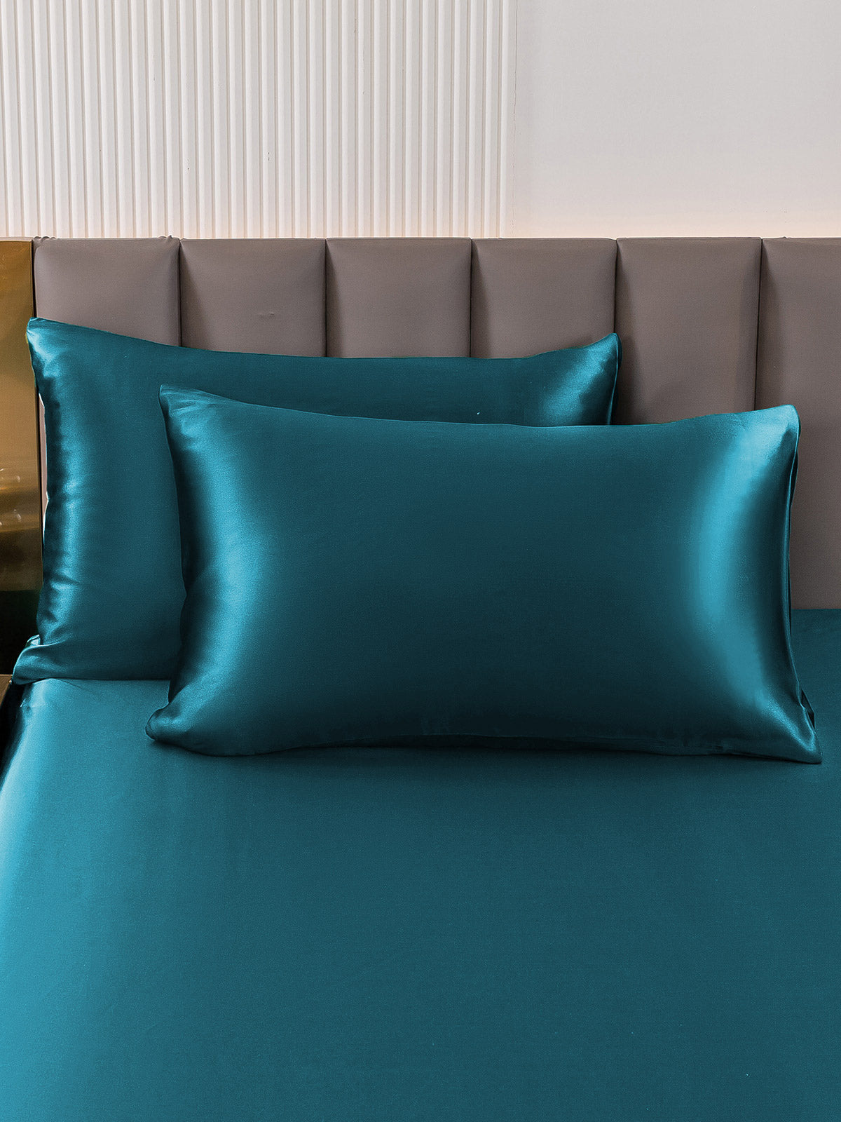 [Kungsblått] SilkSilky-SE 22Momme Rent Silke Pillowcase 001
