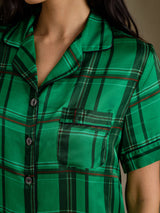 [Rutgrön] SilkSilky-SE Short Sleeve Notch Collar Dam Pyjama 005