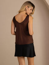 [Kaffe] SilkSilky-SE Sleeveless V Neck Cami Toppar 002
