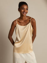 [Champagne] SilkSilky-SE Spaghetti Strap Cami Toppar 006