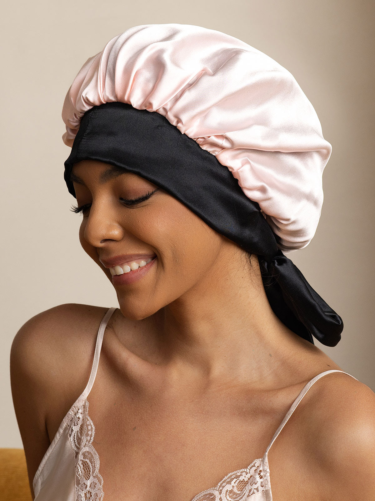 SilkSilky-SE Rent Silke Sleep Cap Rosa 001