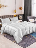 SilkSilky SE 19Momme Rent Silke Bedding Set Silver 002