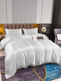 SilkSilky SE 22Momme Rent Silke Bedding Set Silver 003