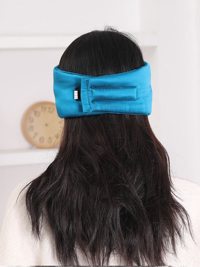 [Kungsblått] SilkSilky-SE 19Momme Rent Silke Eye Mask 003