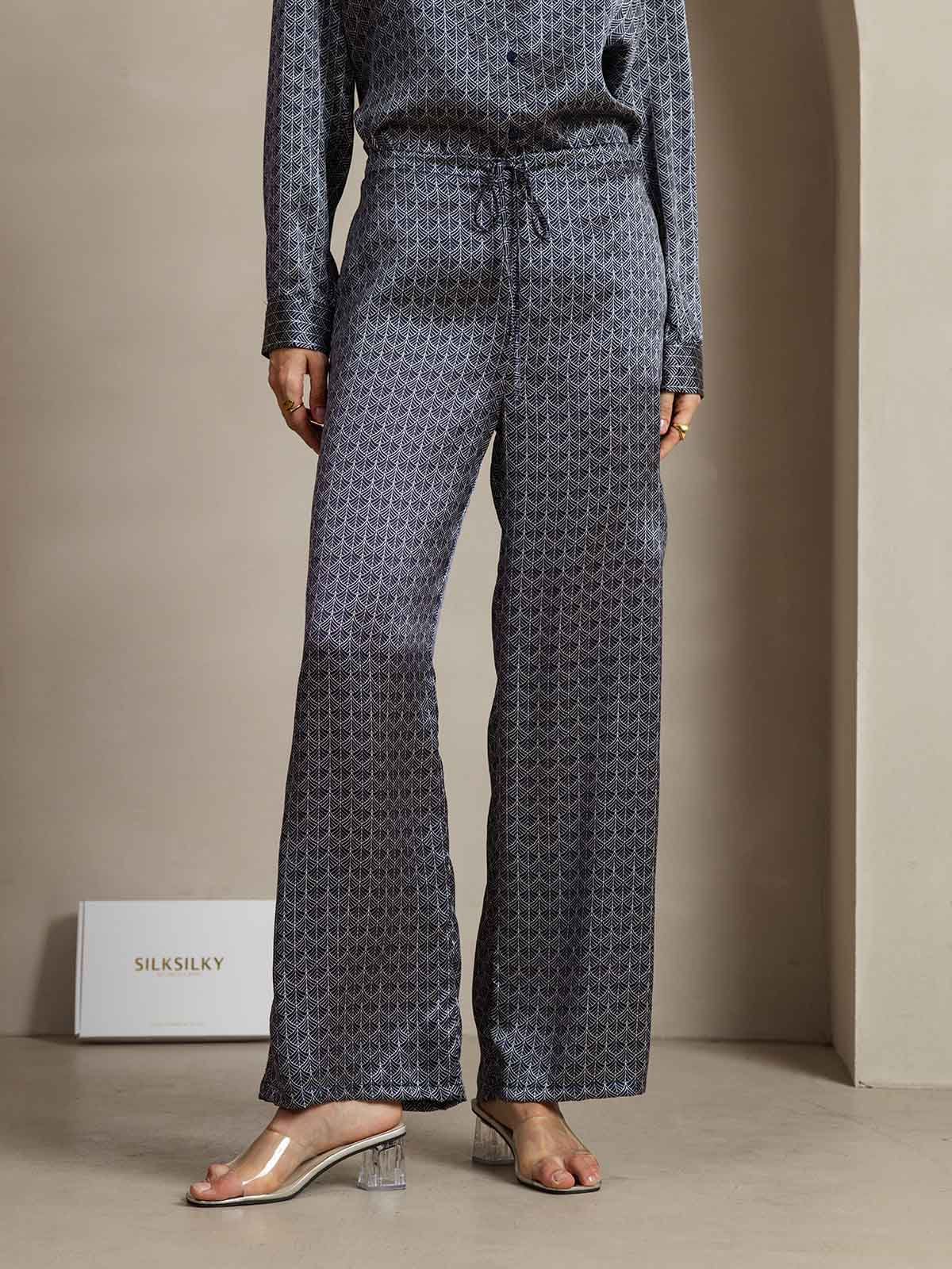 [Marin Ginkgo] SilkSilky-SE 19Momme Silke Womens Pants 001