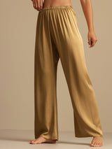 [Tan] SilkSilky-SE 19Momme Women's Sleep Pants 004