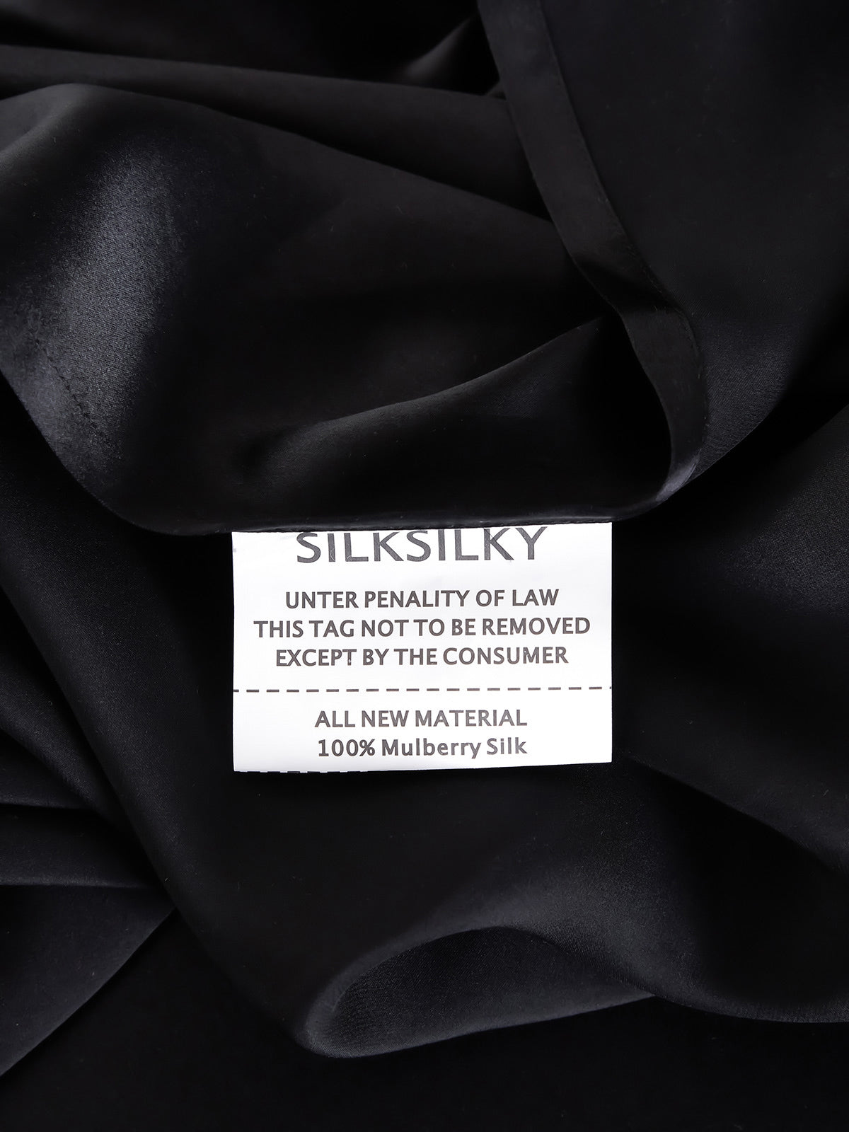 [Svart] SilkSilky-SE 25Momme Rent Silke Bedding Set 008