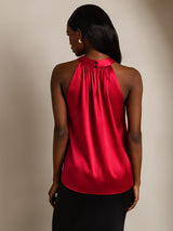 [Vin] SilkSilky-SE Sleeveless Halter Dam T-Shirt 002