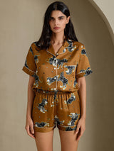 [Brunt Lejon] SilkSilky-SE Short Sleeve Notch Collar Dam Pyjama 004