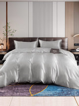 [Silver] SilkSilky-SE 22Momme Rent Silke Bedding Set 001,