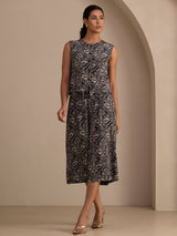 [Tenn Vintage] SilkSilky-SE Sleeveless Crew Neck Women's Outfit Sets 007