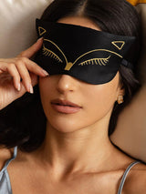 [Svart] SilkSilky-SE Rent Silke Eye Mask 001
