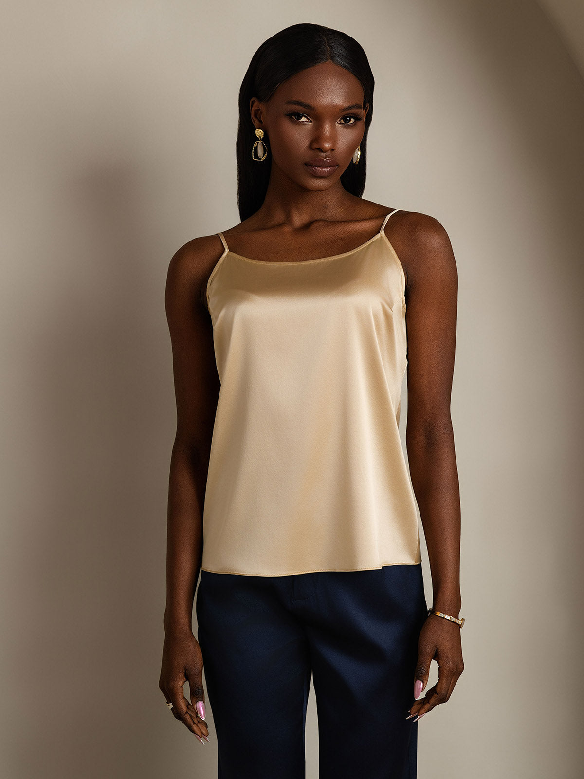 [Champagne] SilkSilky-SE 19Momme Silke Camisoles 003